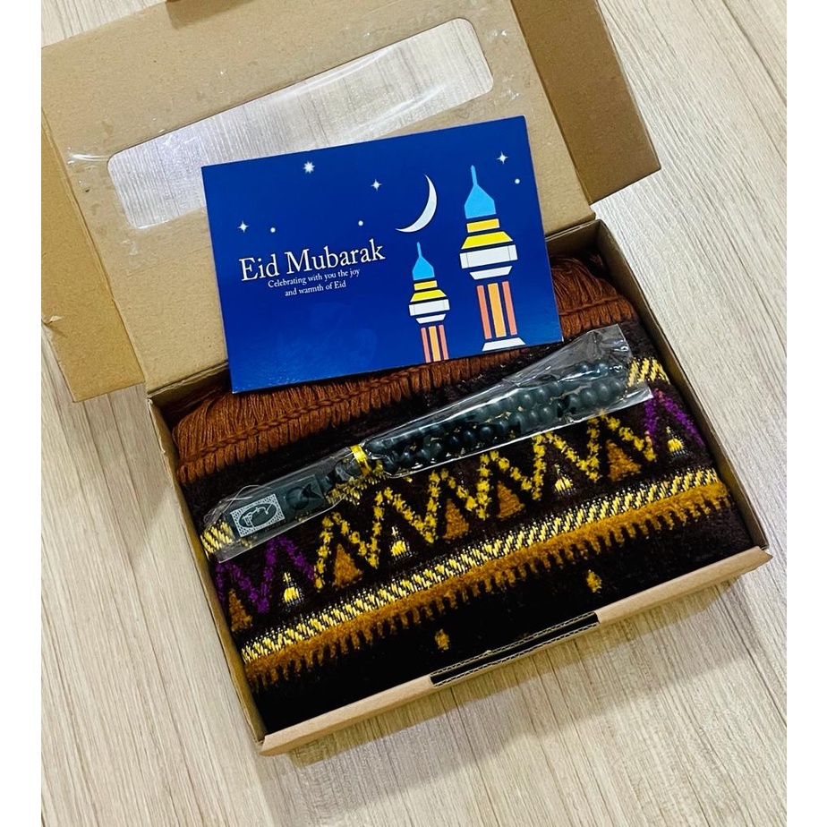 Paket Souvenir YSMD Sajadah Turkey Tasbih Hadiah Kado Box Hampers