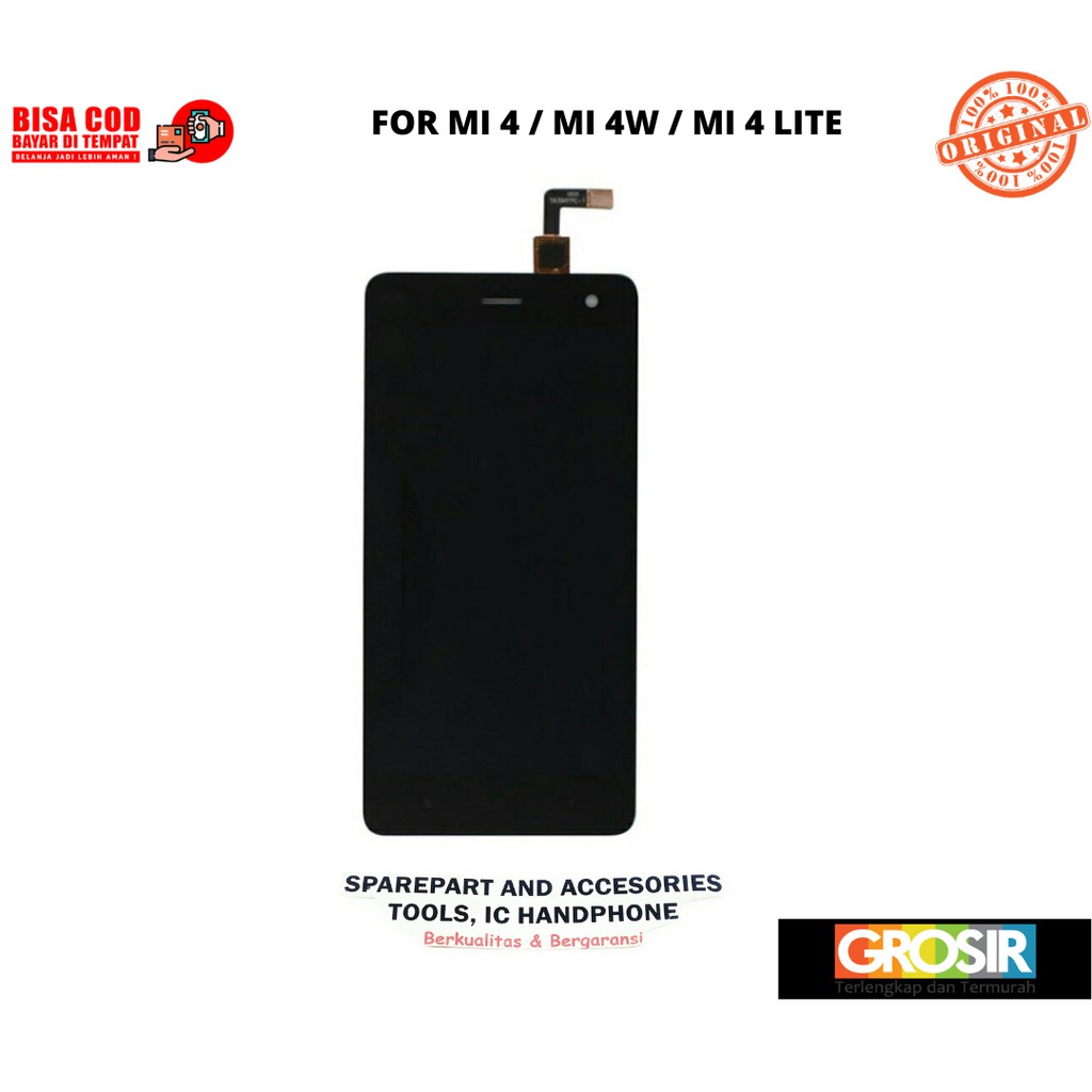LCD TOUCHSCREEN XIAOMI MI 4 / MI 4 LITE / MI 4W / MI 4 LTE KUALITAS ORIGINAL