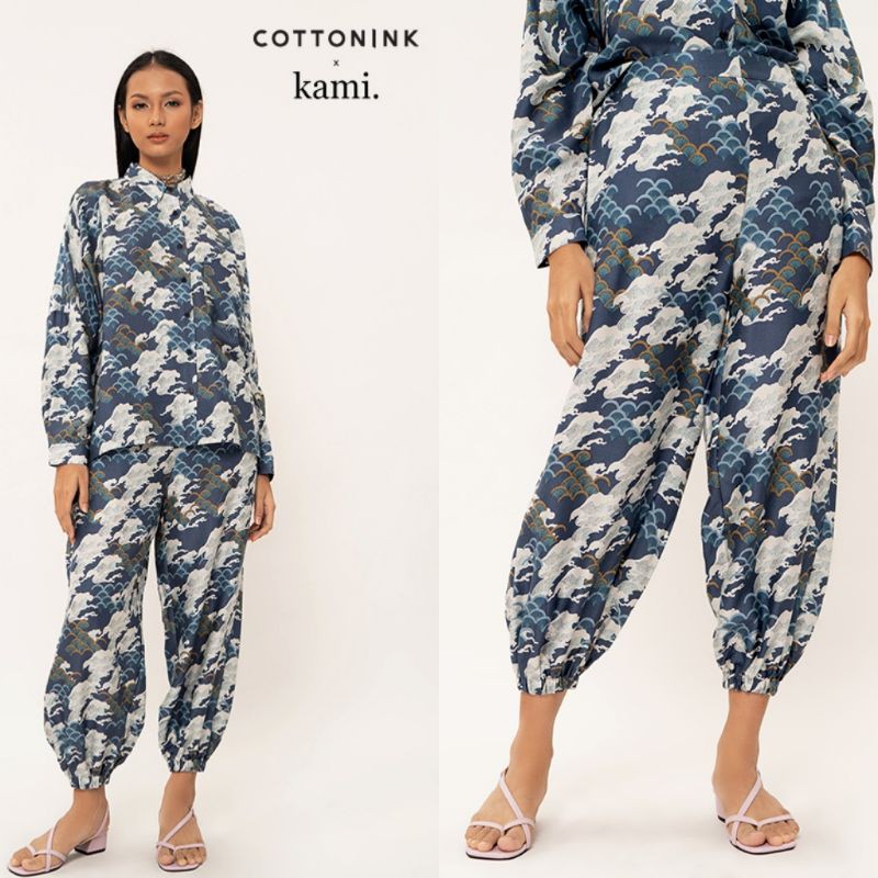 KANAGAWA ADONIS Printed Jogger Pants Kami x Cottonink