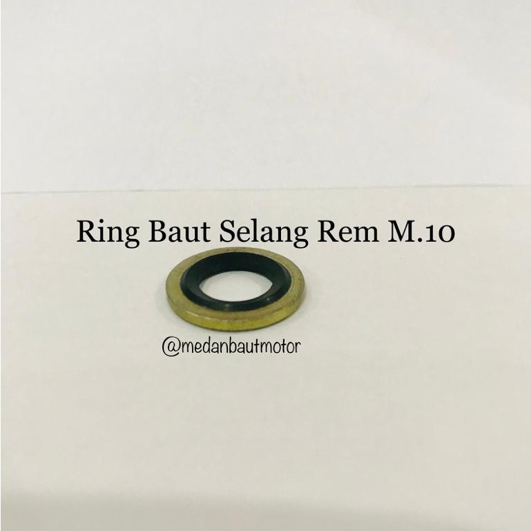 Ring Baut Selang Rem Karet M.10
