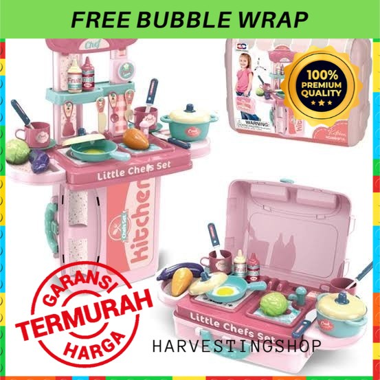 Kado Hadiah Ulang Tahun Mainan Masak-masakan Anak Perempuan Cewek Edukasi Edukatif Kitchen Play Set 