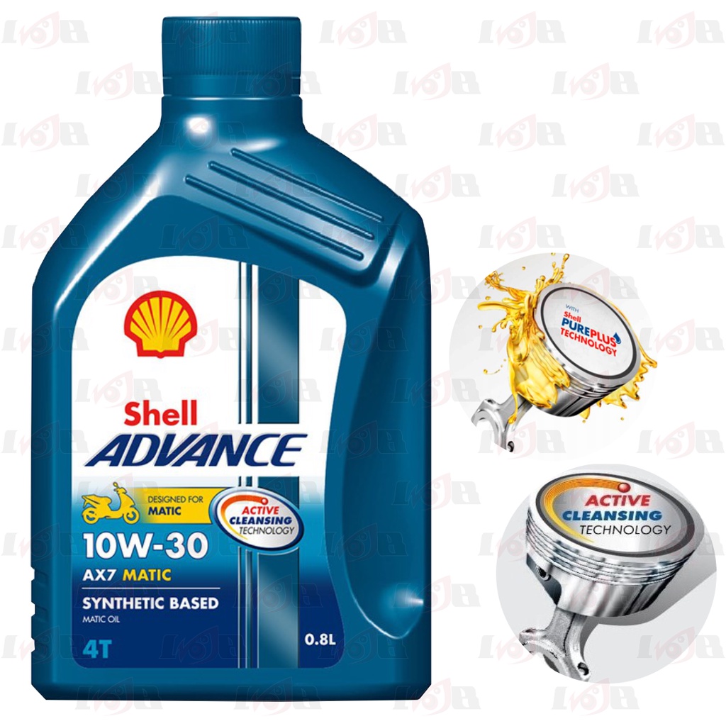 Oli Shell Matic Advance AX7 Scooter 10w30 10w40 motor matik 800ml