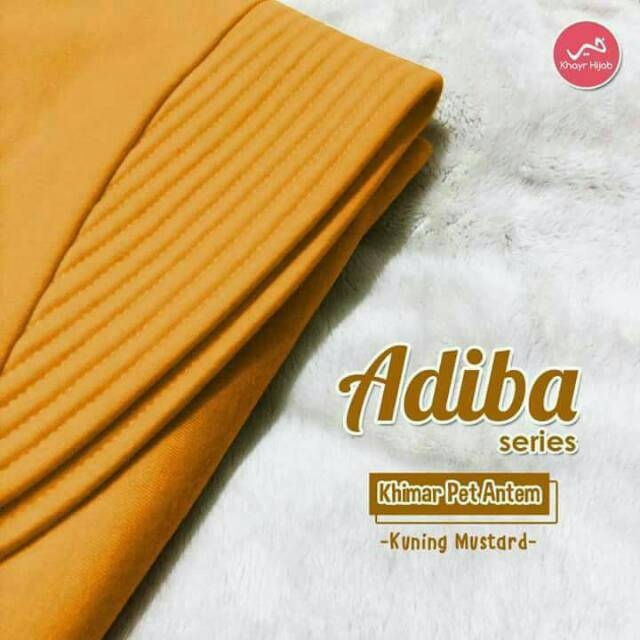 Adiba kuning mustard khayr hijab