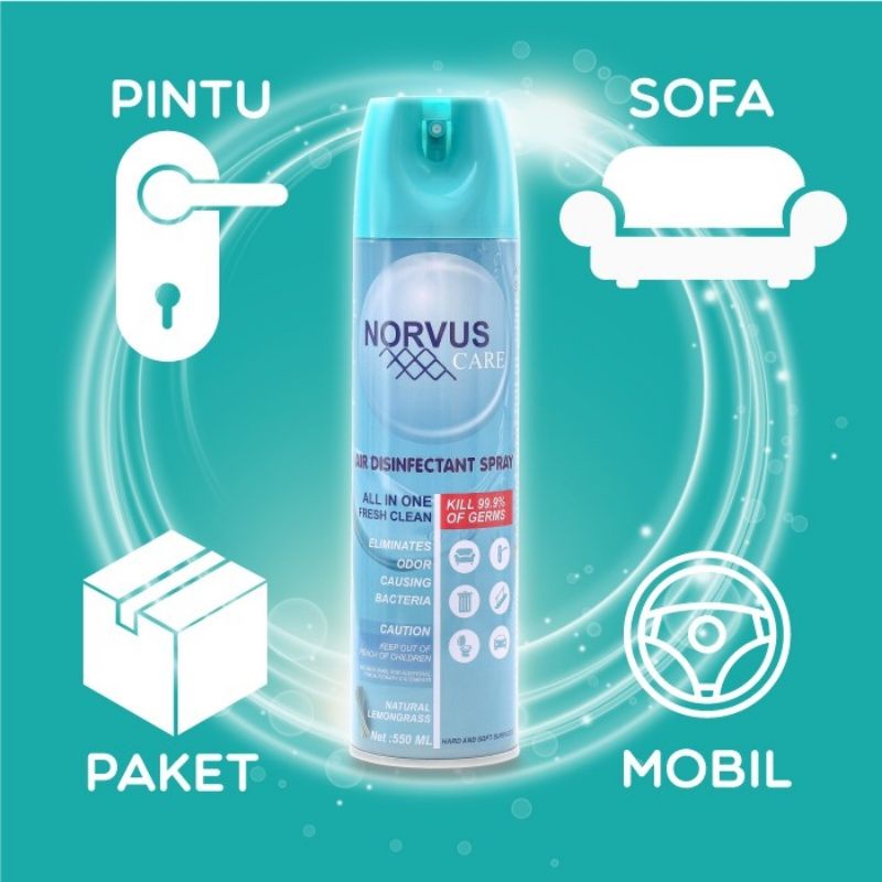 Norvus Air Disinfectant Spray Aerosol 550ml