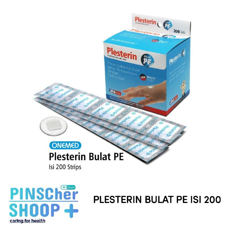Plesterin Bulat PE Tranparan OM Box 200 Pcs