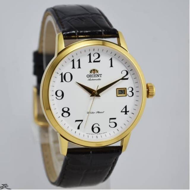 Jam Tangan Pria Orient FER27005W Automatice Leather Kulit Original