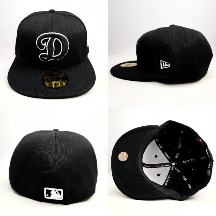 TOPI FITTED MLB DSQUARED HITAM