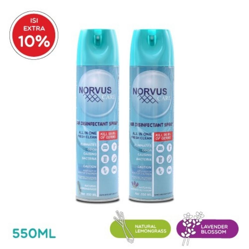 Norvus Air Disinfectant Spray Aerosol 550ml