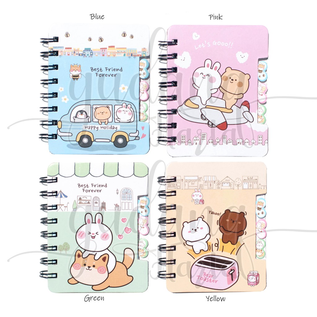 

GCC Notebook Happy Animal Memo Unik Notepad Lucu Buku Tulis Catatan 308075