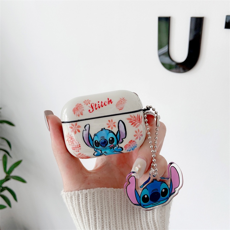 Disney Case TPU Motif Stitch Beruang Cover Proteksi Kotak Charger Headphone airpods 1 2