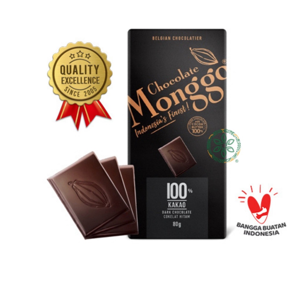 

Chocolate Monggo Dark Chocolate 100% - 80 g