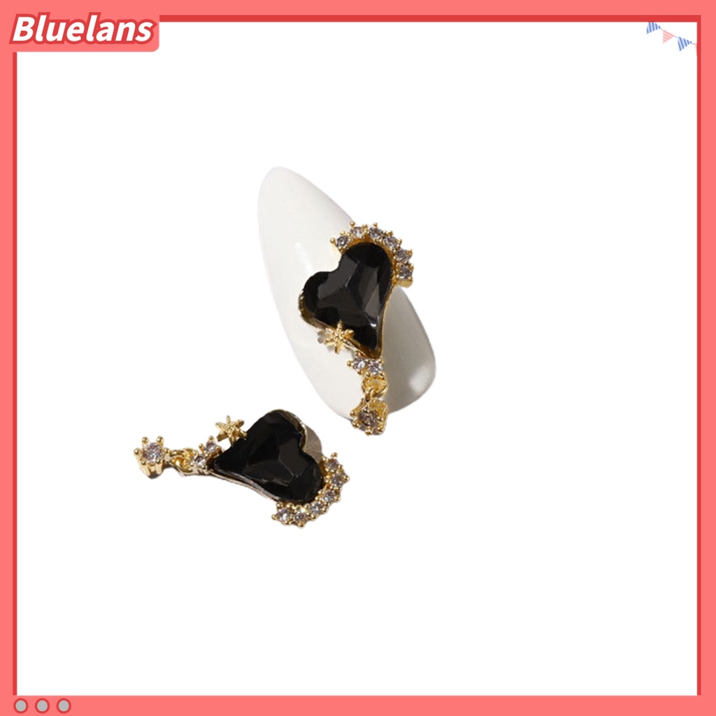 (In Stock) Kacamata Hitam Lensa Warna Warni ♡2pcs Kupu-Kupu Glitter Berlian Imitasi Untuk Dekorasi Nail Art DIY