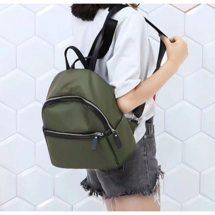 Backpack With Pocket Import Ransel Wanita#044