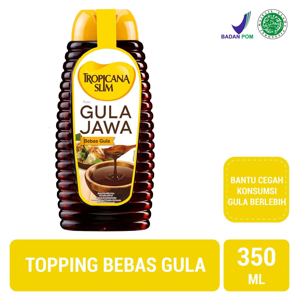 

✨BISA BAYAR DI TEMPAT✨ Tropicana Slim Sweetener Gula Jawa 350mL DISKON [Kode 1|Kode 2|Kode