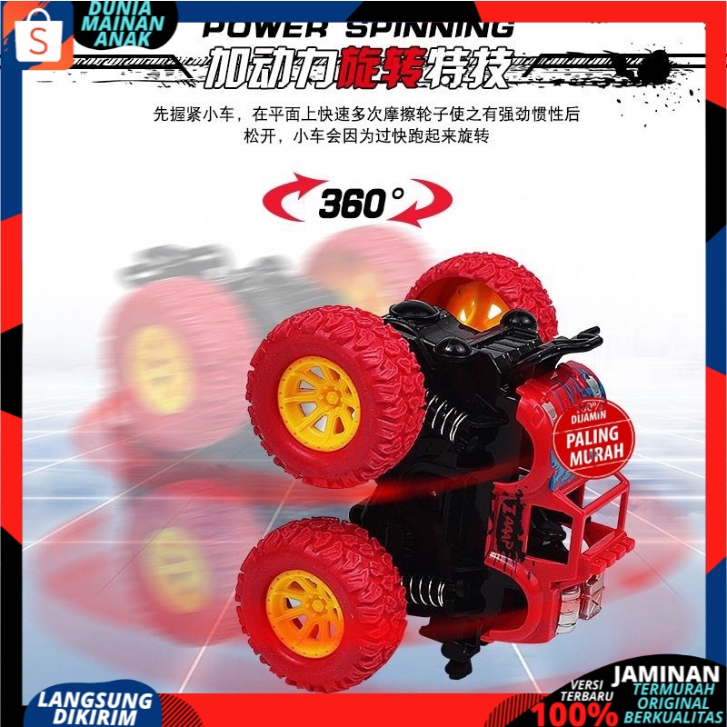 ( PROMO ) Mainan Mobil Anak Monster Zap Jip Off Road 4 Drive Inertial Bigfoot Mini Car Monster Truck New Version