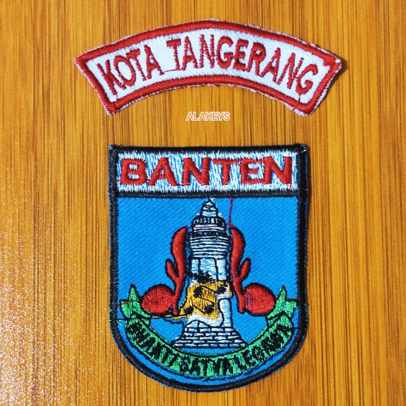 BET (BADGE) LOKASI BANTEN ID SEPASANG  BORDIR