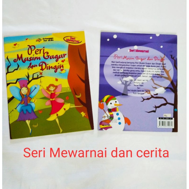 Buku cerita dan mewarna seri peri