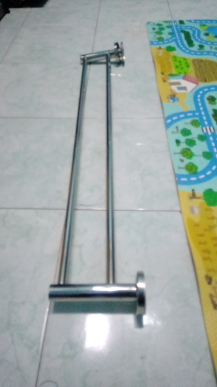 Ready Stok Gantungan / Rak / Jemuran Handuk Pakaian Sajadah Stainless Serbaguna Tembok Dinding Dapur