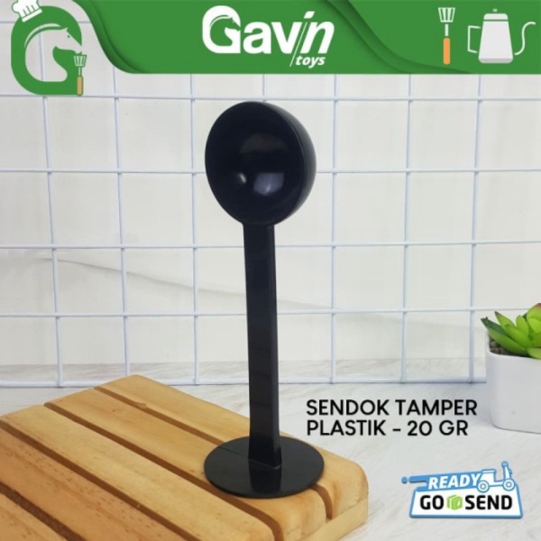 Unik Sendok Tamper Plastik Coffee Spoon 10gr Hitam Sendok Takar Kopi Temper Murah