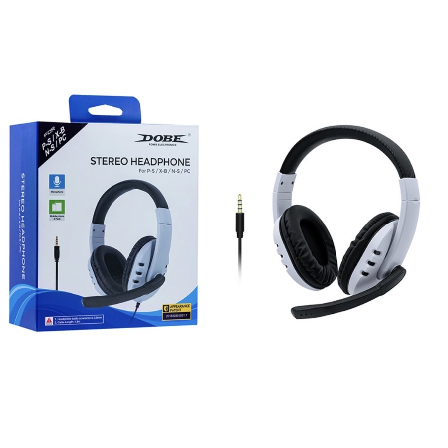 Headset PS5 PS4 Dobe Stereo Headphone