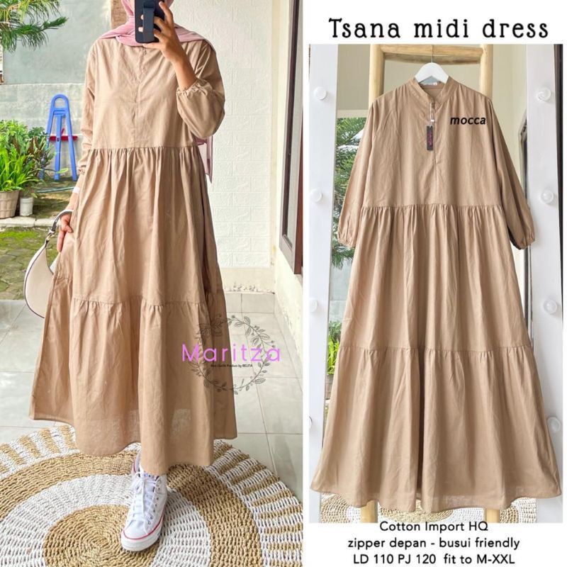 Long Tunik.  Tsania Midi Dress