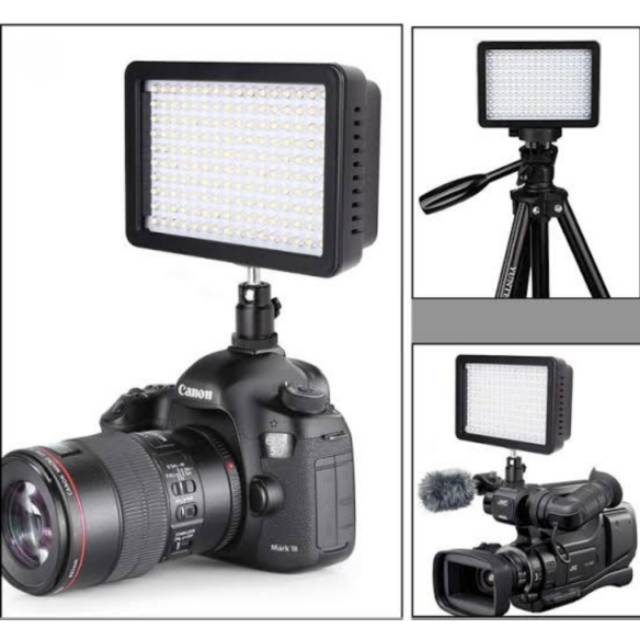 Lightdow lighting kamera Canon Nikon160 LED lampu video light photo foto studio dslr