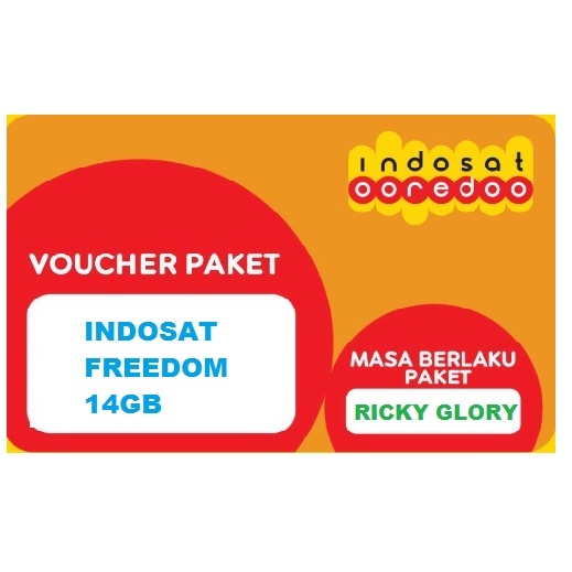 Voucher Indosat Freedom 14 GB
