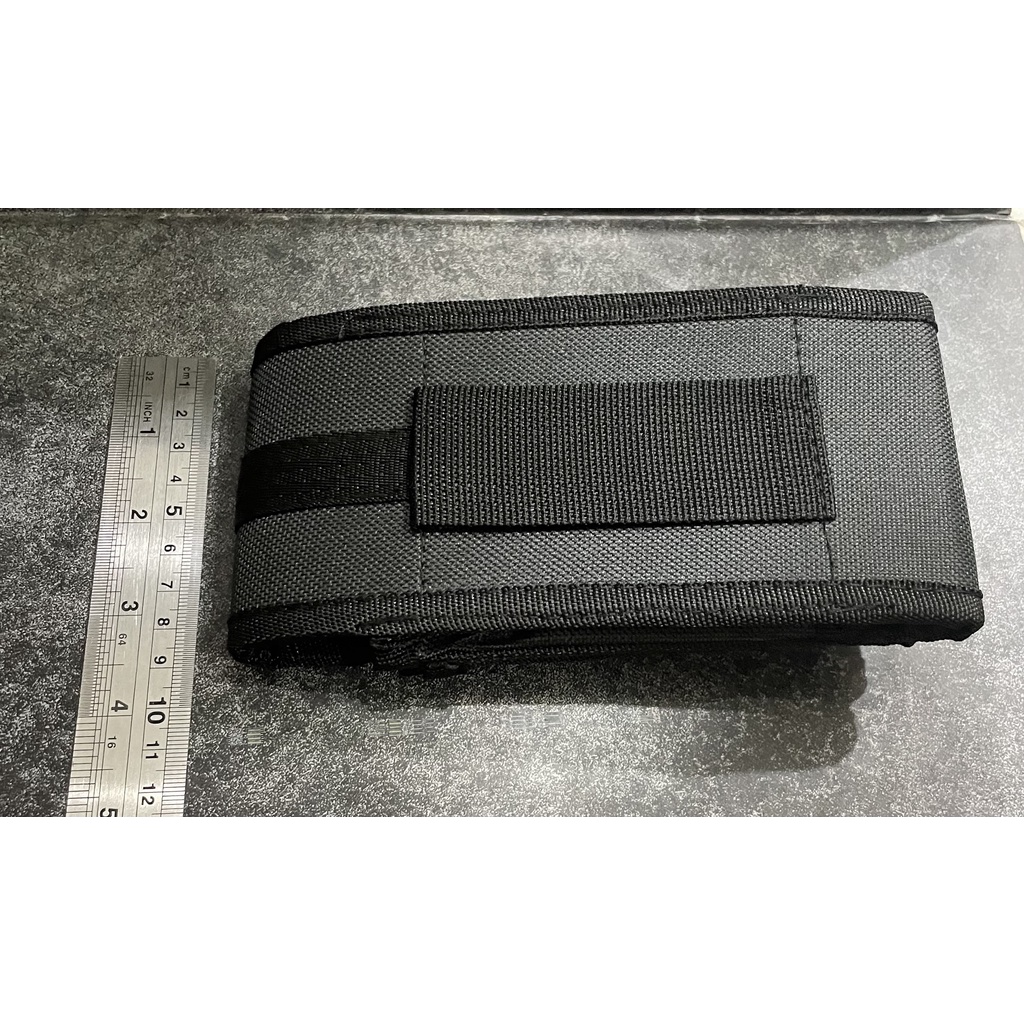 Sarung HP Hitam Double Kanvas - Kotak HP Double Kanvas - Sarung HP Kanvas