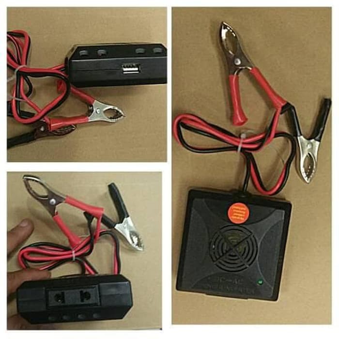 

HOT PROMO!! DD002 Power Inverter 75W 180 W Sunpro DC Menjadi AC MF.