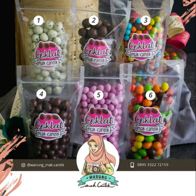 

Coklat mak cantik 200 gr harga 15.000-20.000