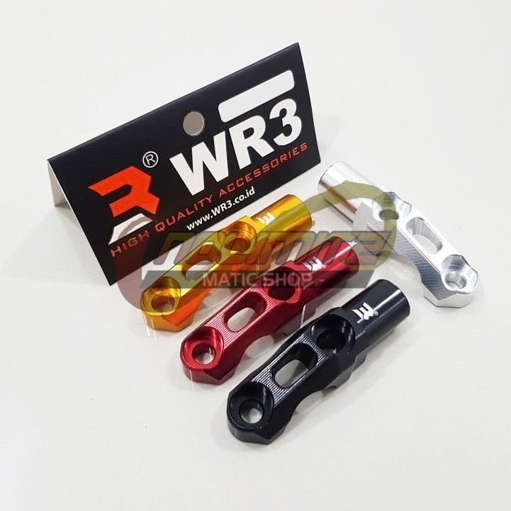 Breket Dudukan Mirror Holder Lubang Baut Spion Stang WR3 Universal