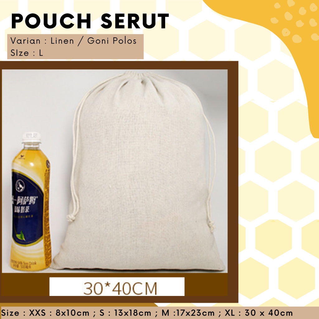 Pouch Serut Goni Polos XL / Serbaguna / Souvenir