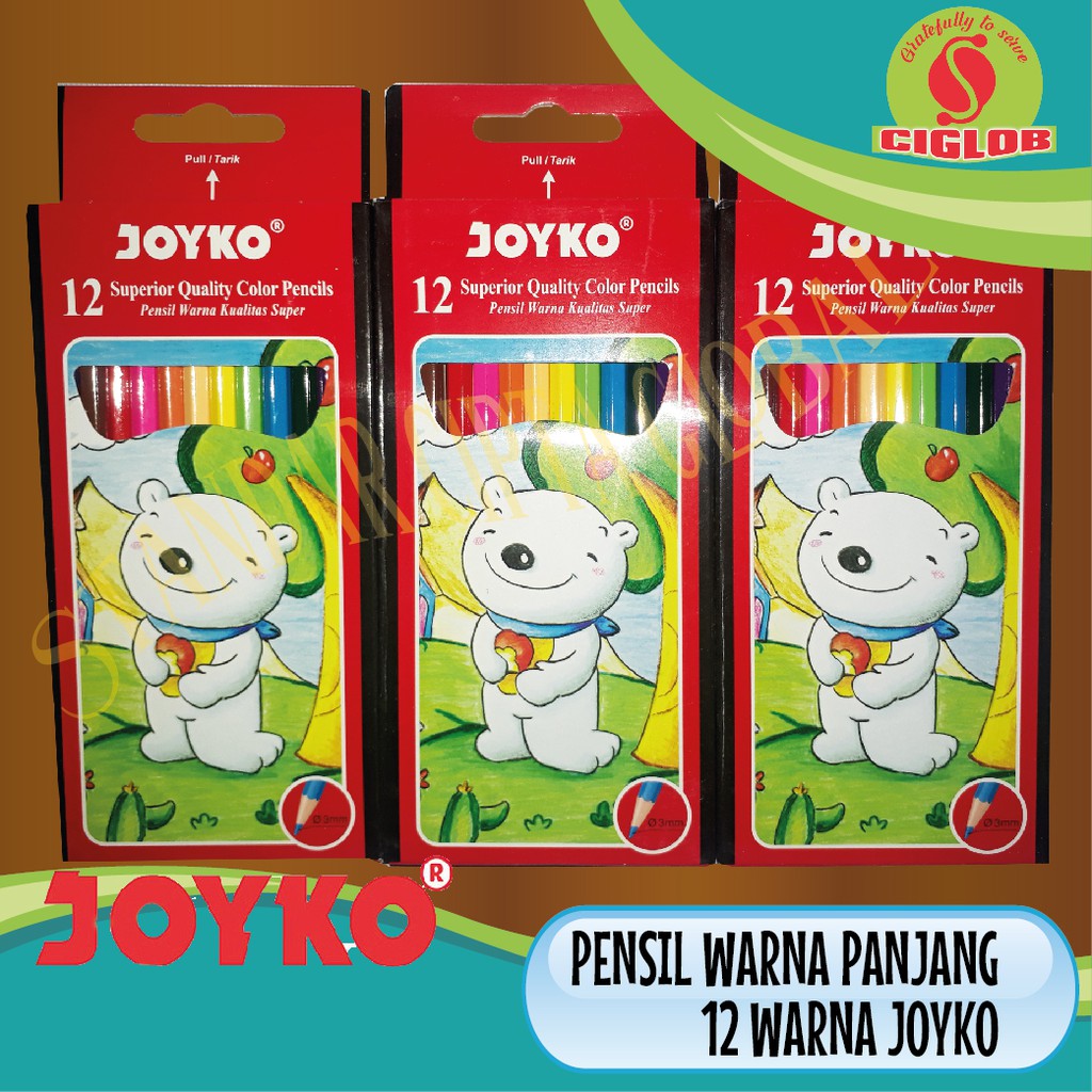 

Pensil warna 12 Joyko panjang