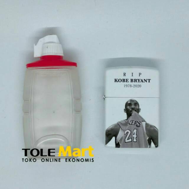 Korek Zippo Bonus Minyak Tinggal Pakai Motif Supreme dan KOBE NBA