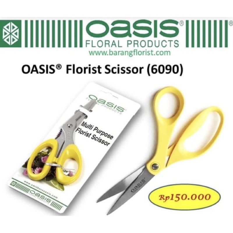 

OASIS Florist Scissors 6090 Gunting Bunga Premium Barang Florist Supply Aksesoris Sistsini