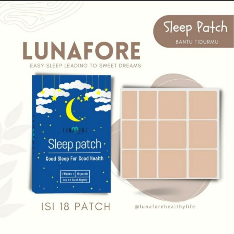 Lunafore Sleep Patch Sharing isi 12. Melatonin