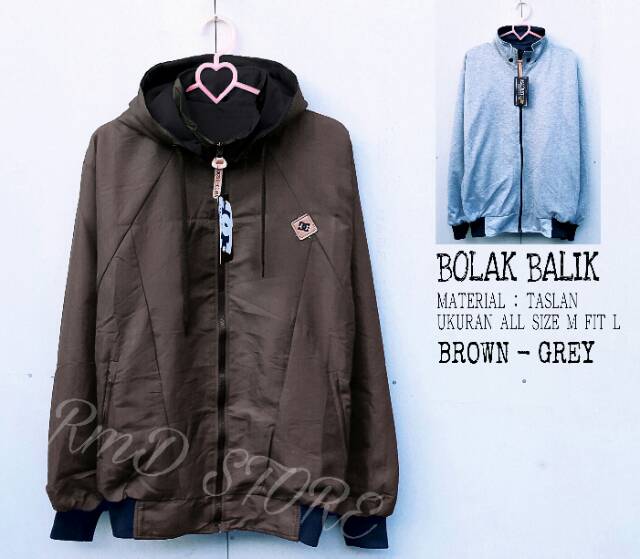 JAKET BOLAK BALIK / JAKET 2IN1 / JAKET BB / JAKET DISTRO / BB POLOS / JAKET PARASUT