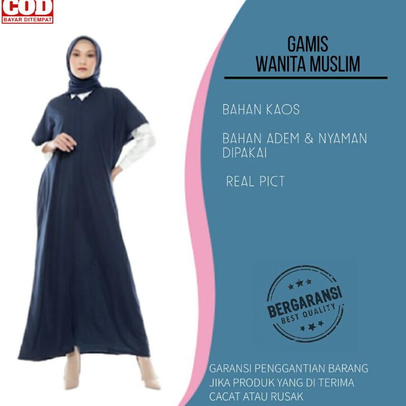 Baju Atasan Gamis Wanita Terbaru 2020 2021 Kekinian Original Murah Tunik Korea Muslimah TZ13