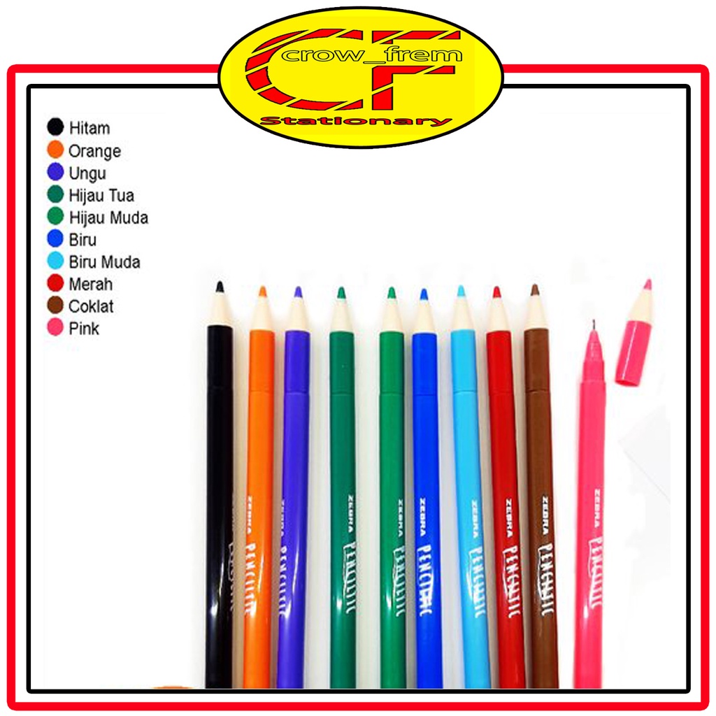 

Pulpen PULPEN ZEBRA PENCILTIC WARNA WARNI 1 Pack