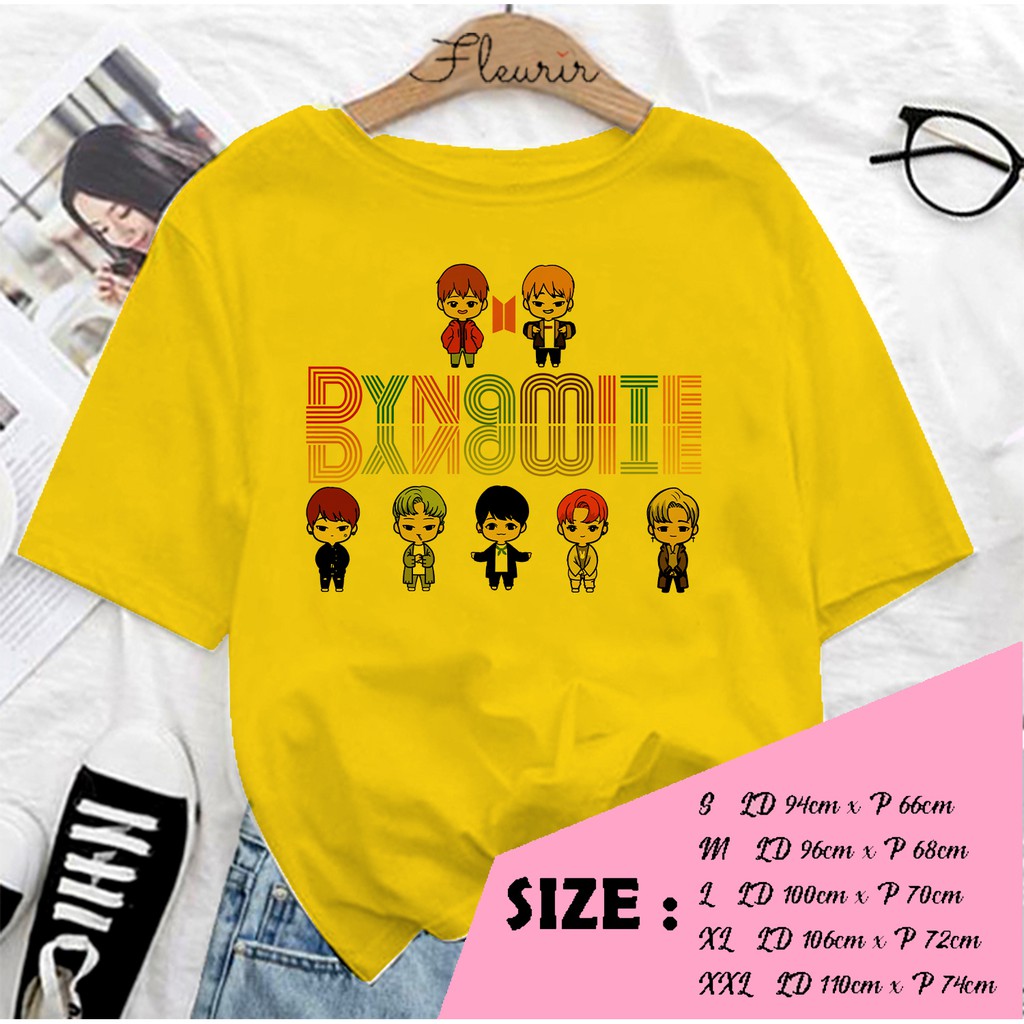 FLEURIR - KAOS   DYNAMITE CHIBBY WANITA DEWASA LENGAN PENDEK TEE UNISEX PRIA