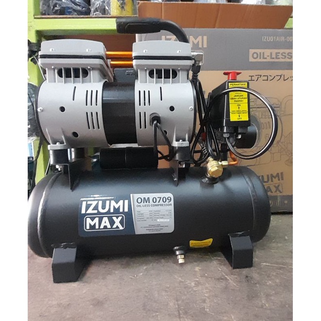 IZUMI Max OM 0709 / 0.75 HP kompresor listrik oilless silent