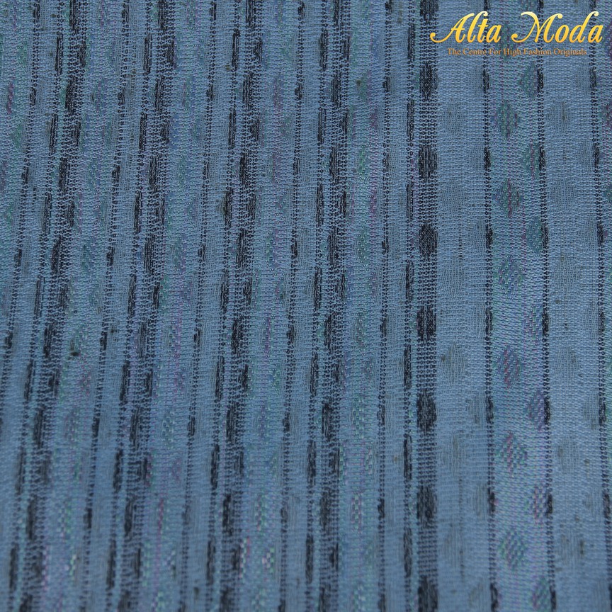 

Alta Moda Kaftan Jacquard Berserat Biru Pattern Hitam (1M)