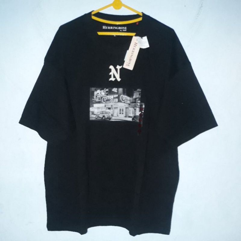 T-SHIRT DEWASA HERRINGBONE by H&R