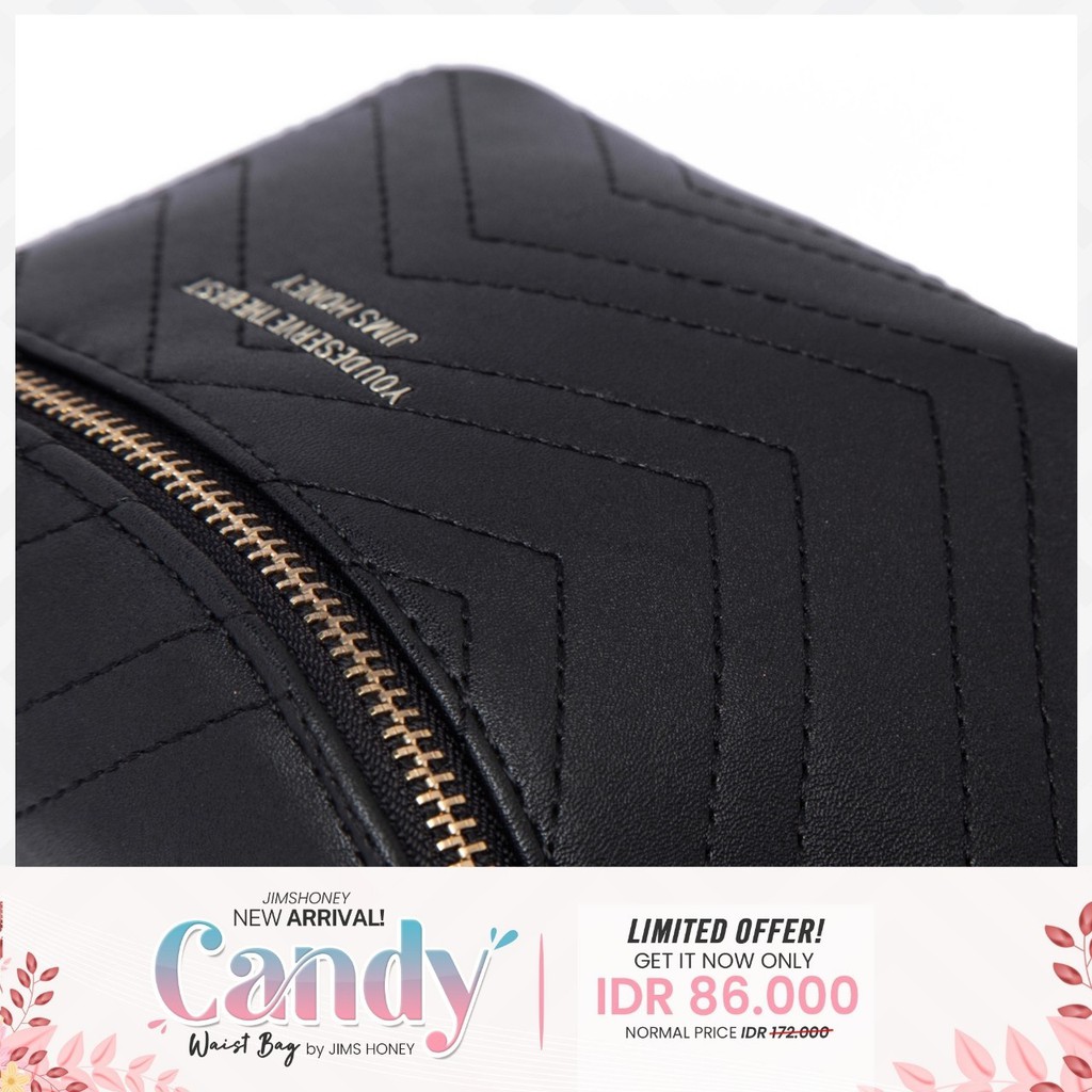 Jims Honey Candy Waist Bag Tas Pinggang Sling Murah Fashion Cewek Wanita Korea Remaja Jimshoney JH