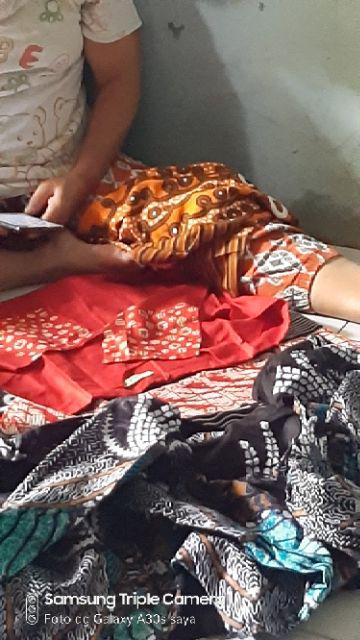 Tunic Dianytha Lapis / Tunik Batik Cantik Murmer / Seragam Batik Kerja Kantor Batik Terbaru