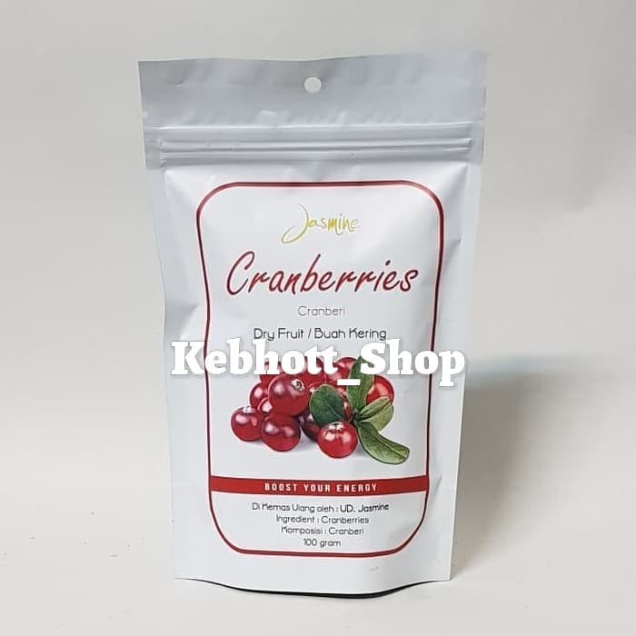 

Buah Kering - Jasmine Cranberries Dry Fruit 100Gr Manisan Buah Cranberry Kering