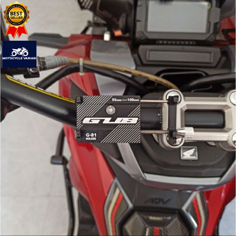 Gub g81 Holder hp gps aluminium honda adv pcx beat street scoopy dll