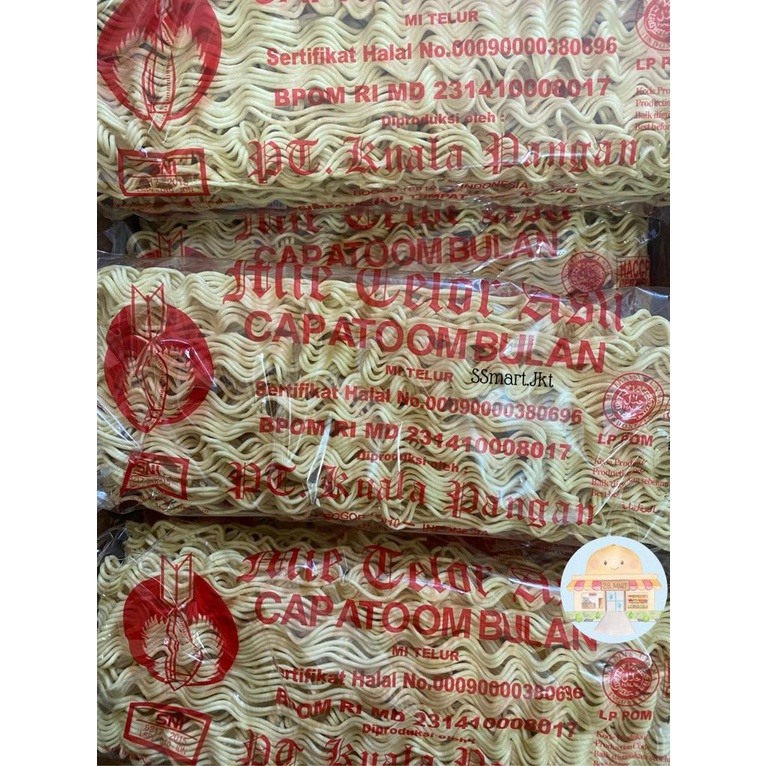 

Mie Telor Asli Cap Atoom Bulan / Mie Telor Atom ( 1 Bungkus )