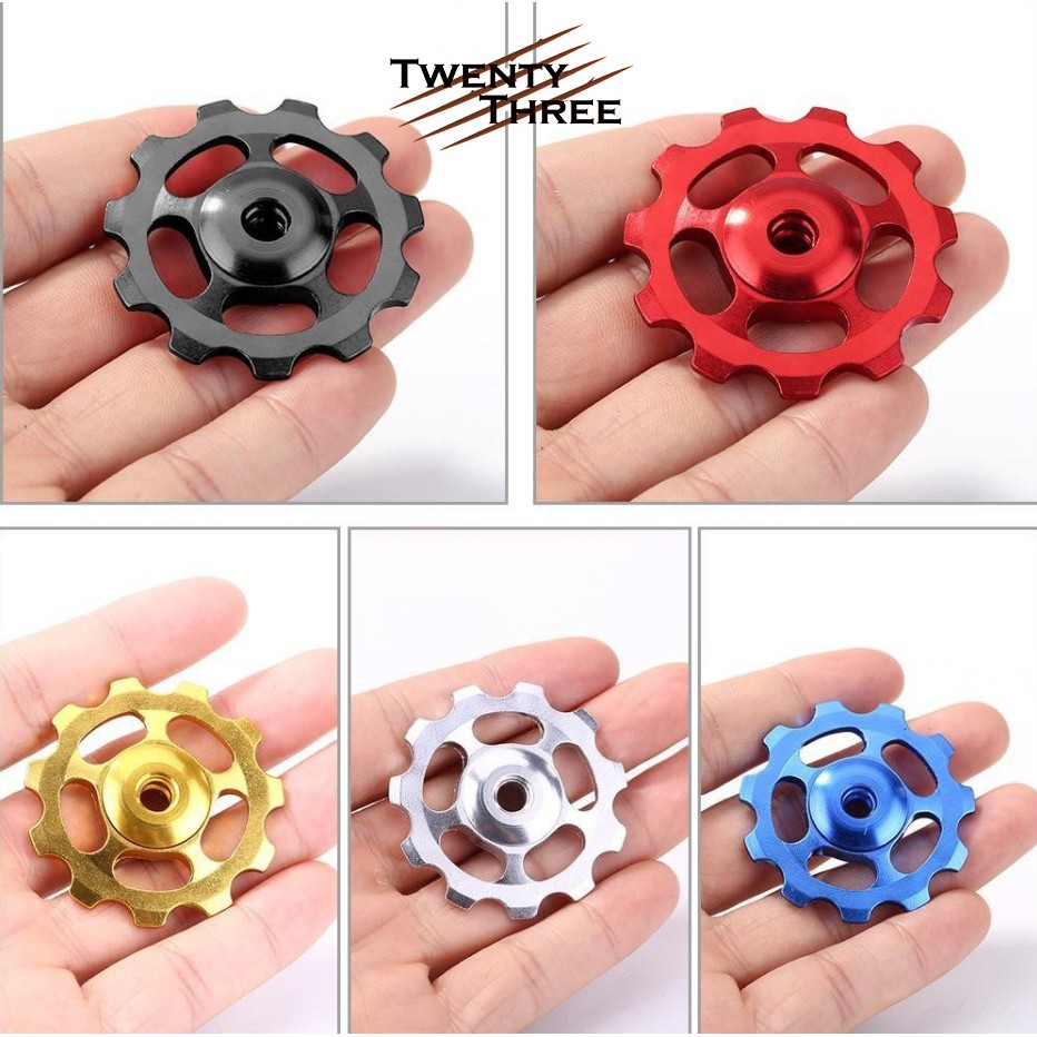 Pulley RD Rear Derailleur Bearing Aluminium Alloy 11T MTB Sepeda