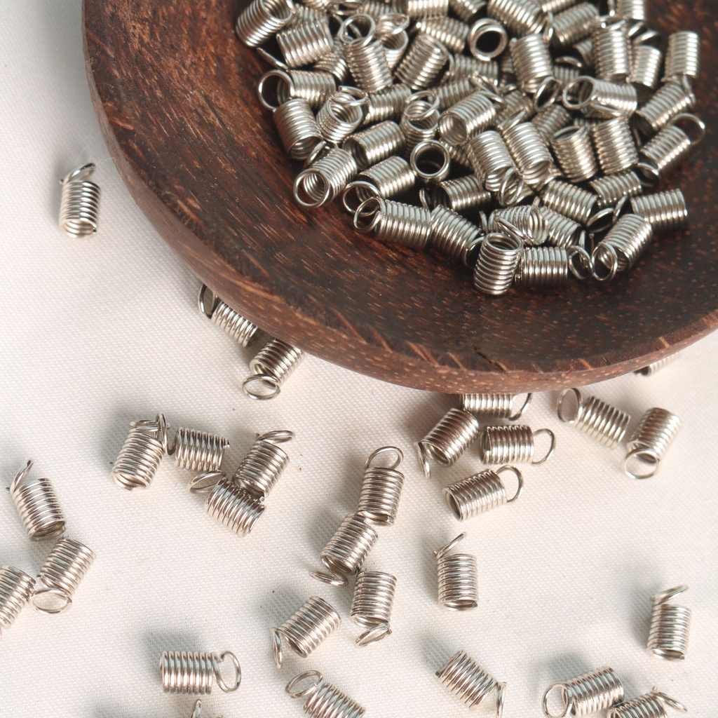 Klep Penjepit Spiral 20gr - Ukuran 5mm - Nikel Perak - Per Penjepit